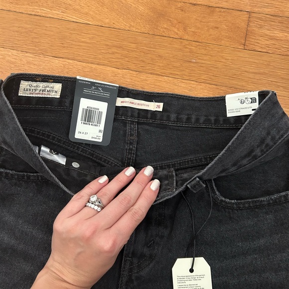 Levi black middy bootcut jeans 👖 - Picture 7 of 7